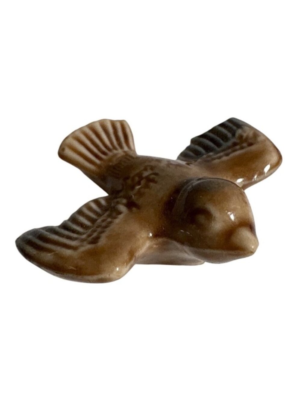 Vintage Wade Whimsies England Bluebird Figurine Collectible Miniature Chip Wing